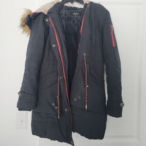Dark navy coat x-small